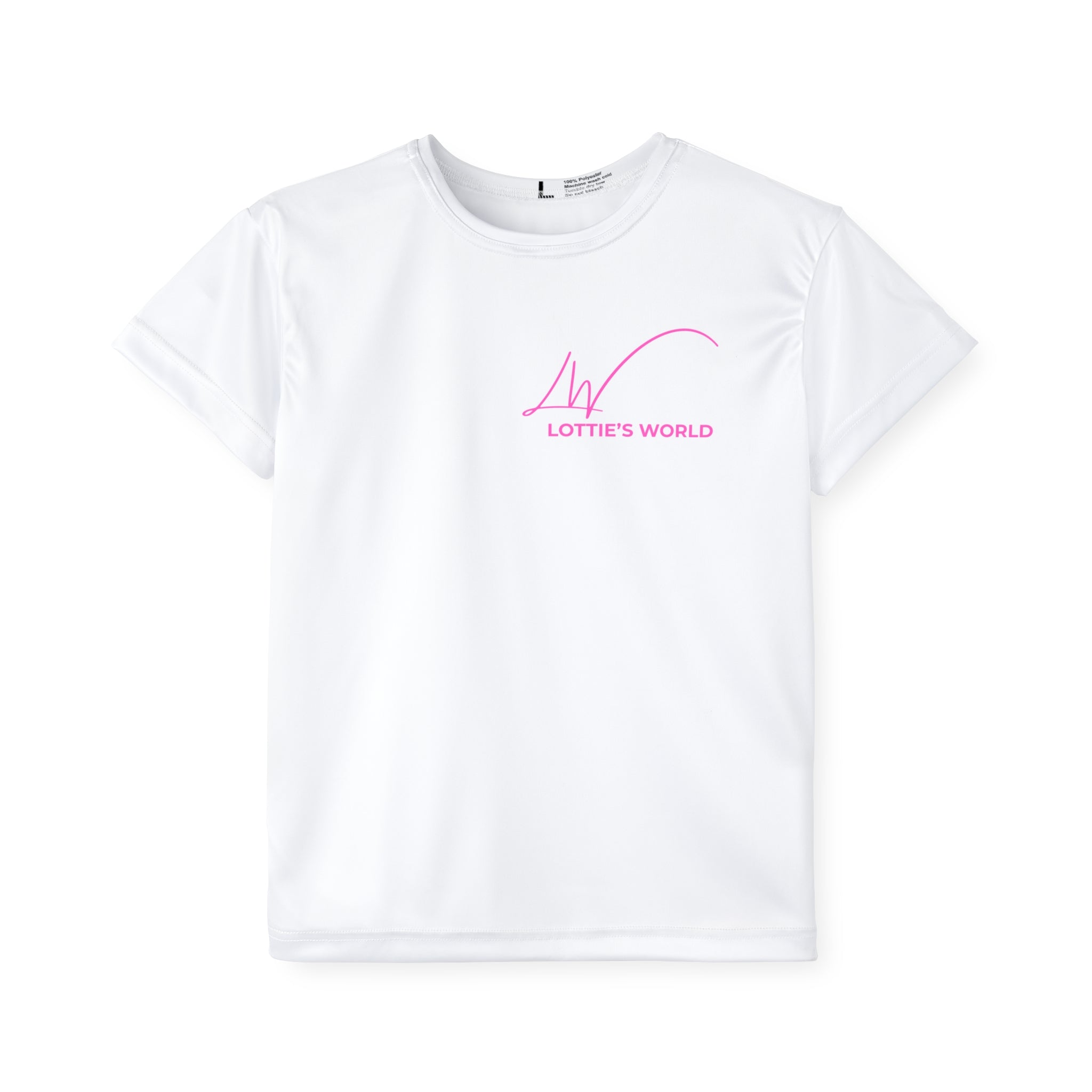 Lottie's World White Child's Sports T shirt
