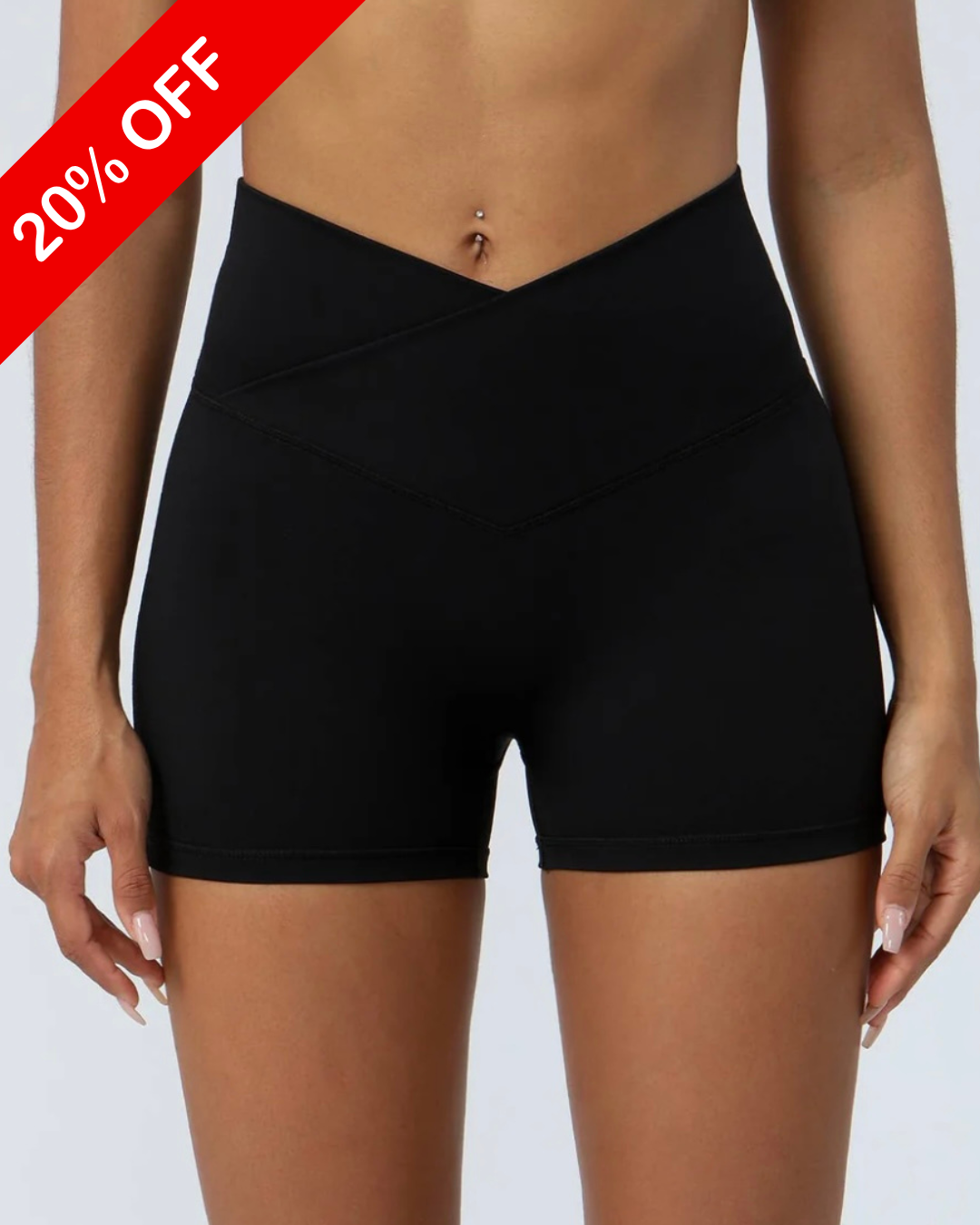Older Girls And Women's Flattering Cross Waist Shorts