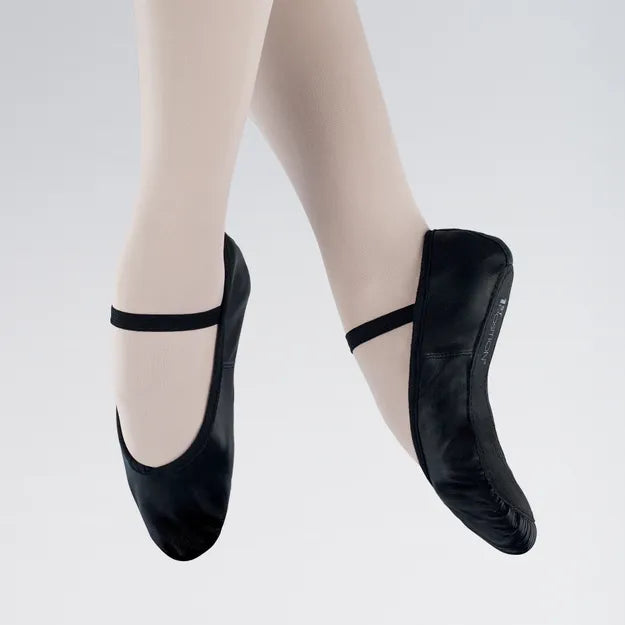 Children's 1st Position Leather Ballet Shoes